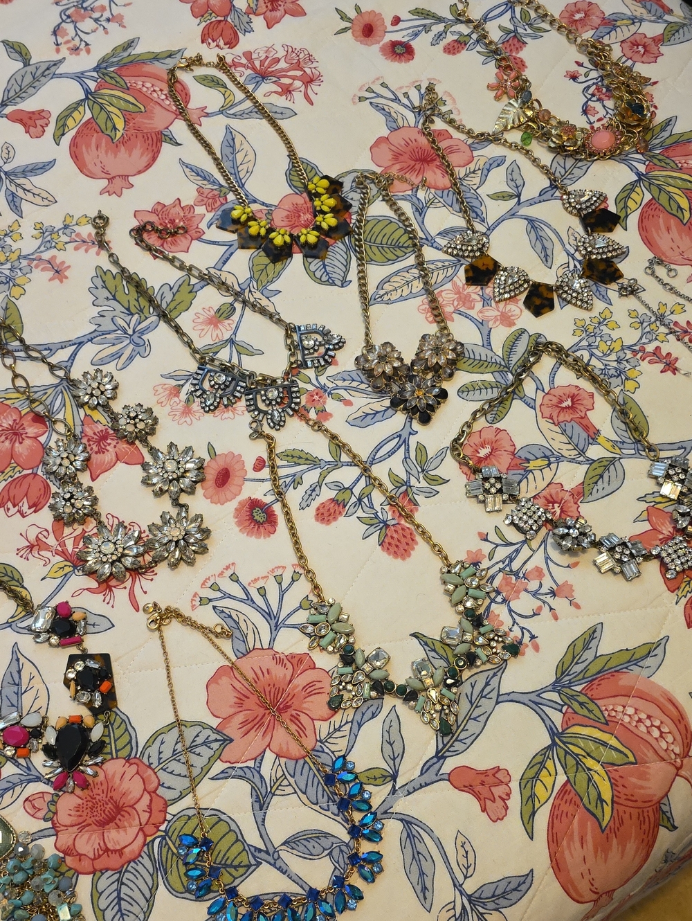 13 Assorted Women’s Statement Necklaces in Multi-Color